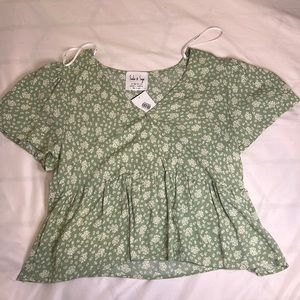 Sage green shirt